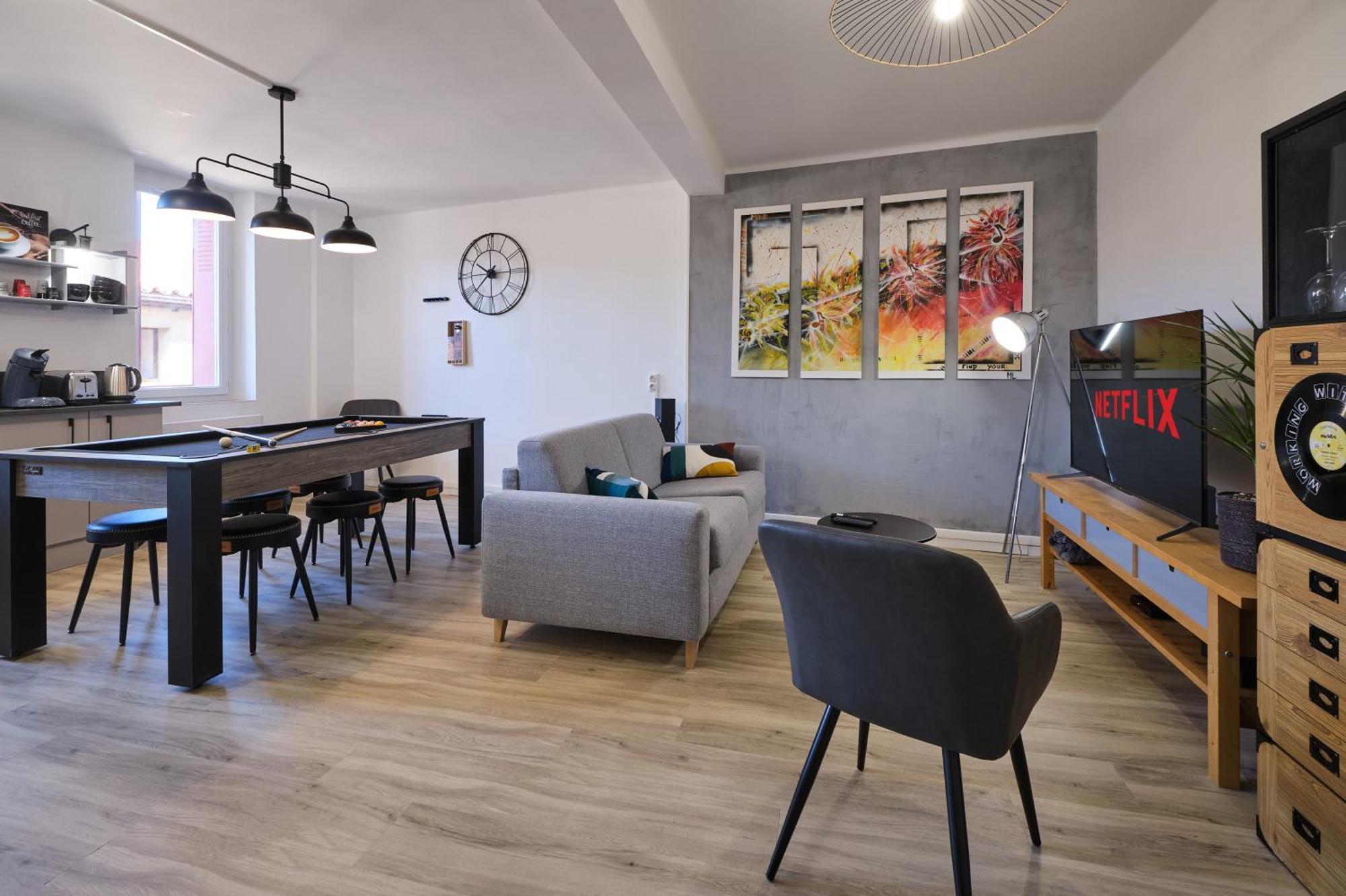 Magnifique*T4*Centre Ville*Wifi*Billard*Netflix* Limoux Eksteriør bilde